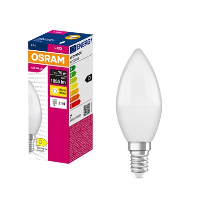 LED VALUE CLASSIC B 75  7W/3000K E14