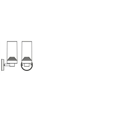 Endura Classic Amber Wall E27 Dark Gray