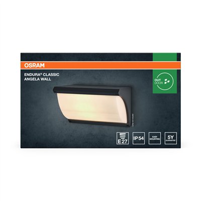 ENDURA CLASSIC ANGELA Wall E27 IP54 Dark Grey