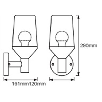ENDURA CLASSIC CALICE Wall E27