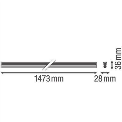 LINEAR COMPACT SWITCH 1500 17 W 3000 K