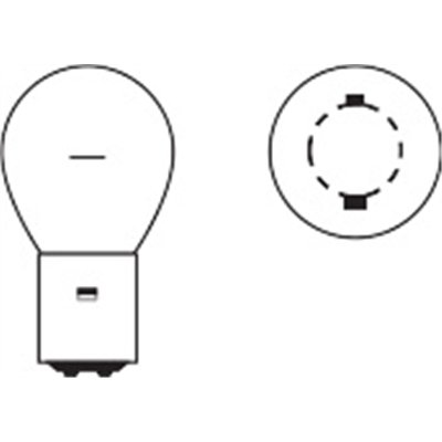 Low-voltage over-pressure single-coil lamps, railway 1220