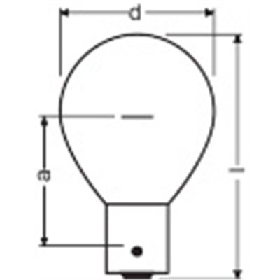 Low-voltage over-pressure single-coil lamps, railway 1260