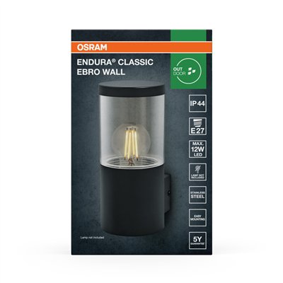 Endura Classic Ebro Wall E27 Dark Gray