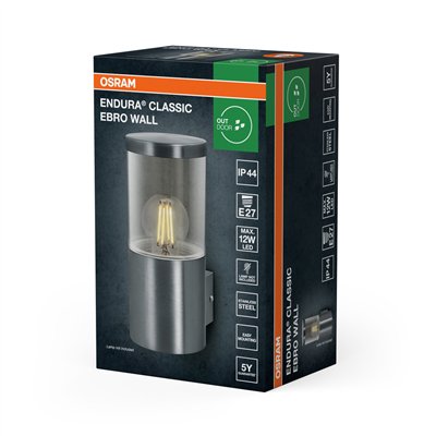 Endura Classic Ebro Wall E27 Stainless Steel