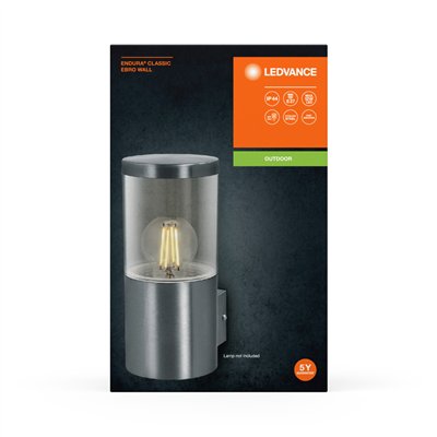 Endura Classic Ebro Wall E27 Stainless Steel