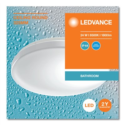CEILING ROUND IP44 325 24W 865 IP44