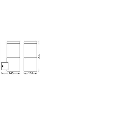 Endura Classic Ebro Wall E27 Stainless Steel