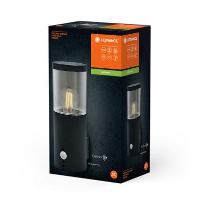 Endura Classic Ebro Wall Sensor E27 Dark Gray