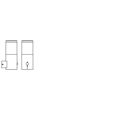 Endura Classic Ebro Wall Sensor E27 Dark Gray