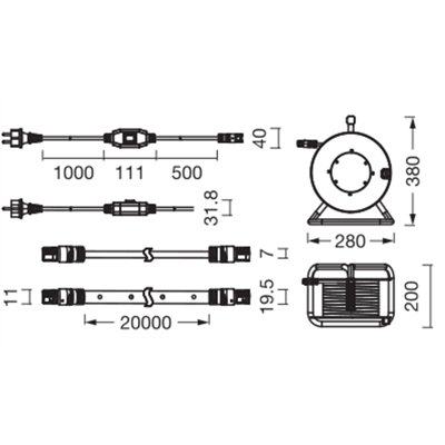 Outdoor Flex IP65 Cool White 20M 840 IP65