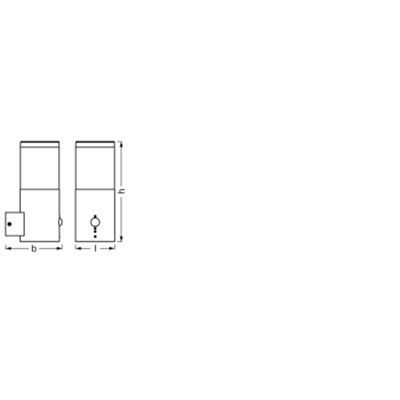 Endura Classic Ebro Wall Sensor E27 Dark Gray