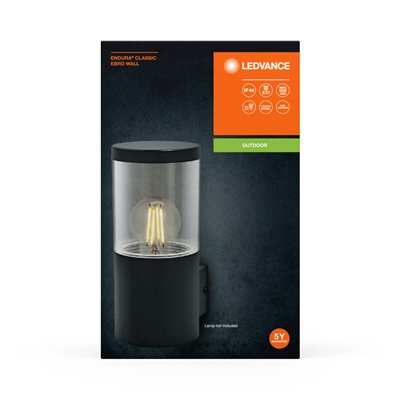 Endura Classic Ebro Wall E27 Dark Gray