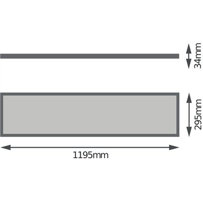 PANEL 4IN1 300 x 1200 UGR19 1200 32 W 6500 K UGR19