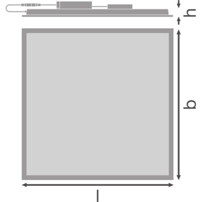PANEL COMFORT 600 PS 33W 840 PS