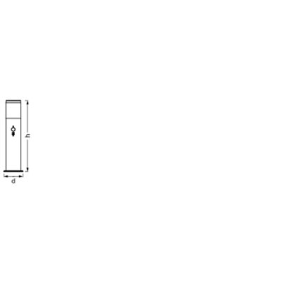 Endura Classic Ebro 49cm Sensor E27 Dark Gray