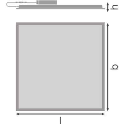 PANEL COMPACT 600 UGR19 33W 840 U19