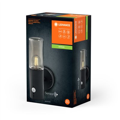 Endura Classic Figo Cylinder Wall Sensor E27 Dark Gray