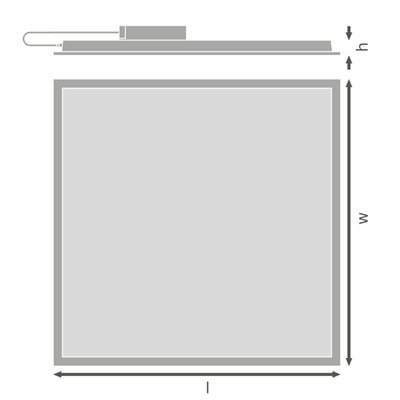 PANEL ECO HLO 600 40W 865