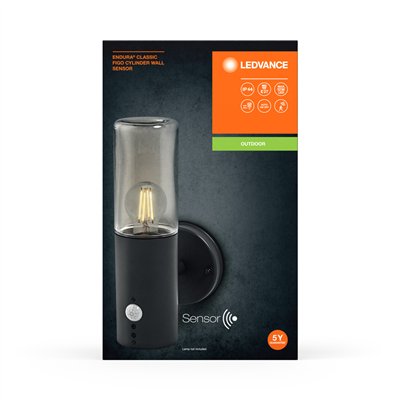 Endura Classic Figo Cylinder Wall Sensor E27 Dark Gray