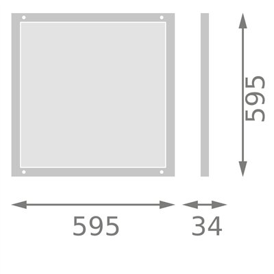 PANEL INTEGRATED SURFACE 42W 840