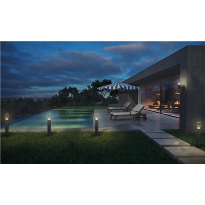 Endura Classic Figo Cylinder 49cm Sensor E27 Dark Gray