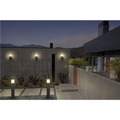 Endura Classic Figo Square Wall Sensor E27 Dark Gray