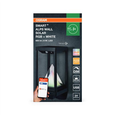 SMART+ BT Solar Alps Wall Multicolor RGB + W