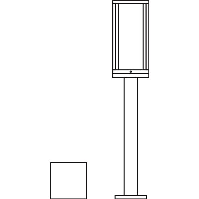 ENDURA CLASSIC FRAME 60cm Post E27