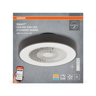 SMART+ ceiling fan with WiFi technology Cylinder 550mm + RC