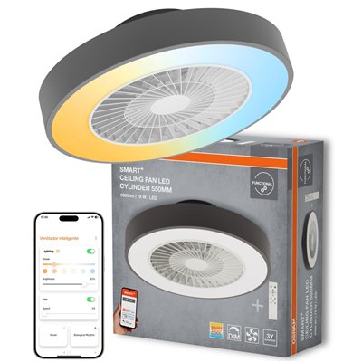SMART+ ceiling fan with WiFi technology Cylinder 550mm + RC