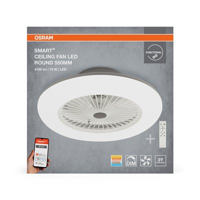 SMART+ ceiling fan with WiFi technology Round 550mm + RC