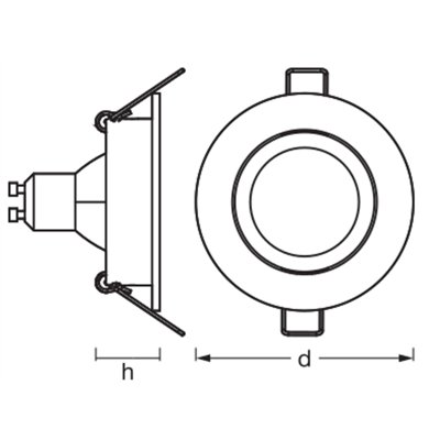 SMART+ MATTER LED Spot Recess GU10 Adjustable 4.7W RGBW White