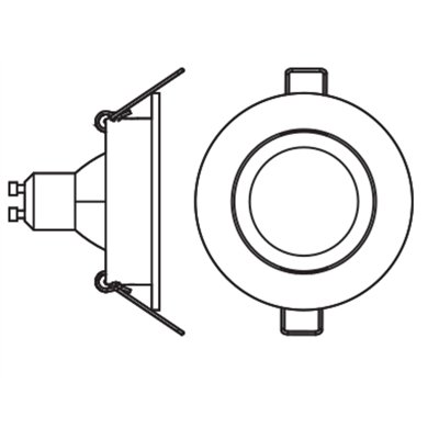SMART+ MATTER LED Spot Recess GU10 Adjustable 4.7W RGBW Satin Nickel
