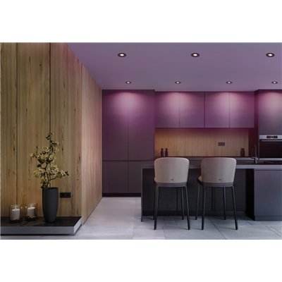 SMART+ MATTER LED Spot Recess GU10 Adjustable 4.7W RGBW Black