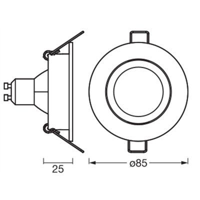 SMART+ MATTER LED Spot Recess GU10 Adjustable 4.7W RGBW Black