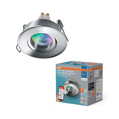 SMART+ MATTER LED Spot Recess GU10 IP65 Adjustable 4.7W RGBW Chrome
