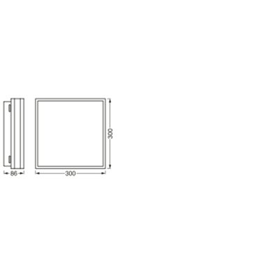 SMART+ MATTER Magnet Black 300x300mm Tunable White