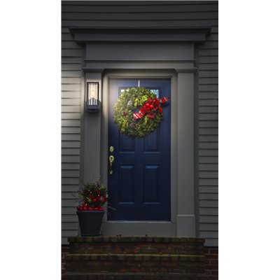 ENDURA CLASSIC FRAME Wall Sensor E27 IP54 Dark Grey