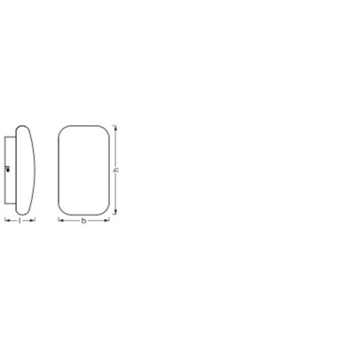 SMART+ MATTER Orbis Wall Aqua IP44 280x160mm Tunable White