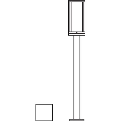 ENDURA CLASSIC FRAME 80cm Post E27