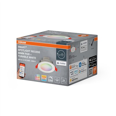 SMART+ MATTER Recess Downlight 86mm 100° Multicolor