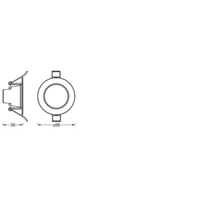 SMART+ MATTER Recess Downlight 86mm 100° Multicolor