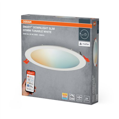 SMART+ MATTER Recess Slim Downlight 225mm Tunable White
