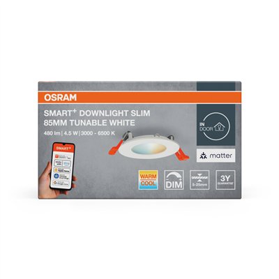 SMART+ MATTER Recess Slim Downlight 85mm Tunable White