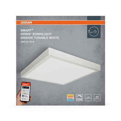 SMART+ MATTER Surface Downlight Square 400mm Tunable White