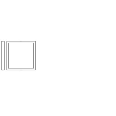 SMART+ MATTER Surface Downlight Square 400mm Tunable White