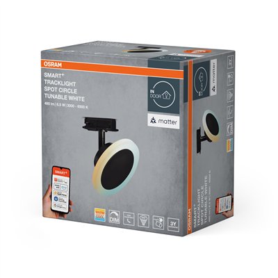 SMART+ MATTER Tracklight Circle Black Tunable White