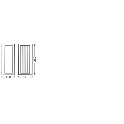 Endura Classic IP65 E27 Radick Wall Dark Gray