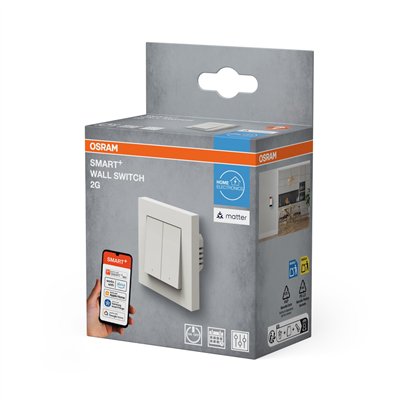 SMART+ MATTER Wall Switch 2 Channel